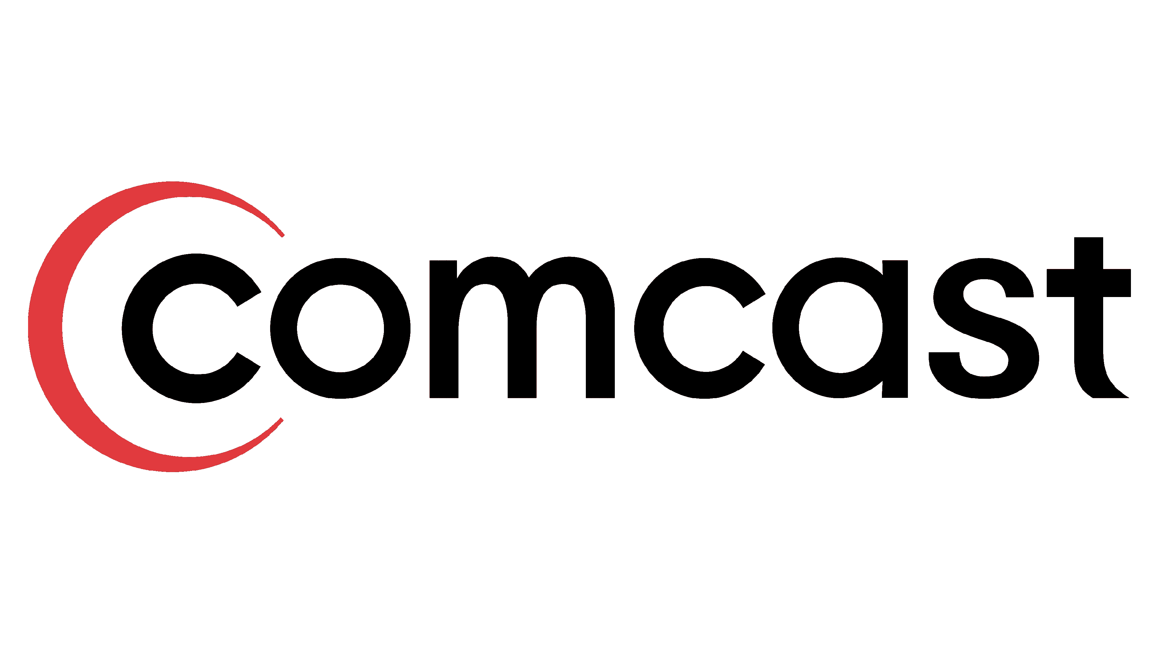 Comcast logo with black lowercase text and a red crescent, an Exude Human Capital Consulting corporate strategy partner.
