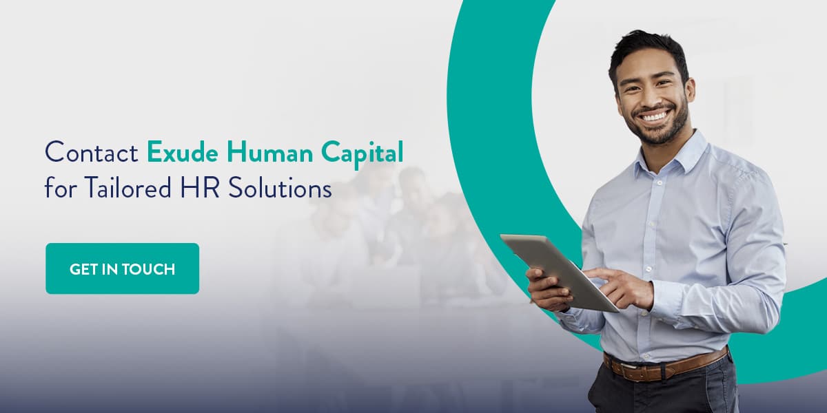 Contact Exude Human Capital for your fractional HR solution.